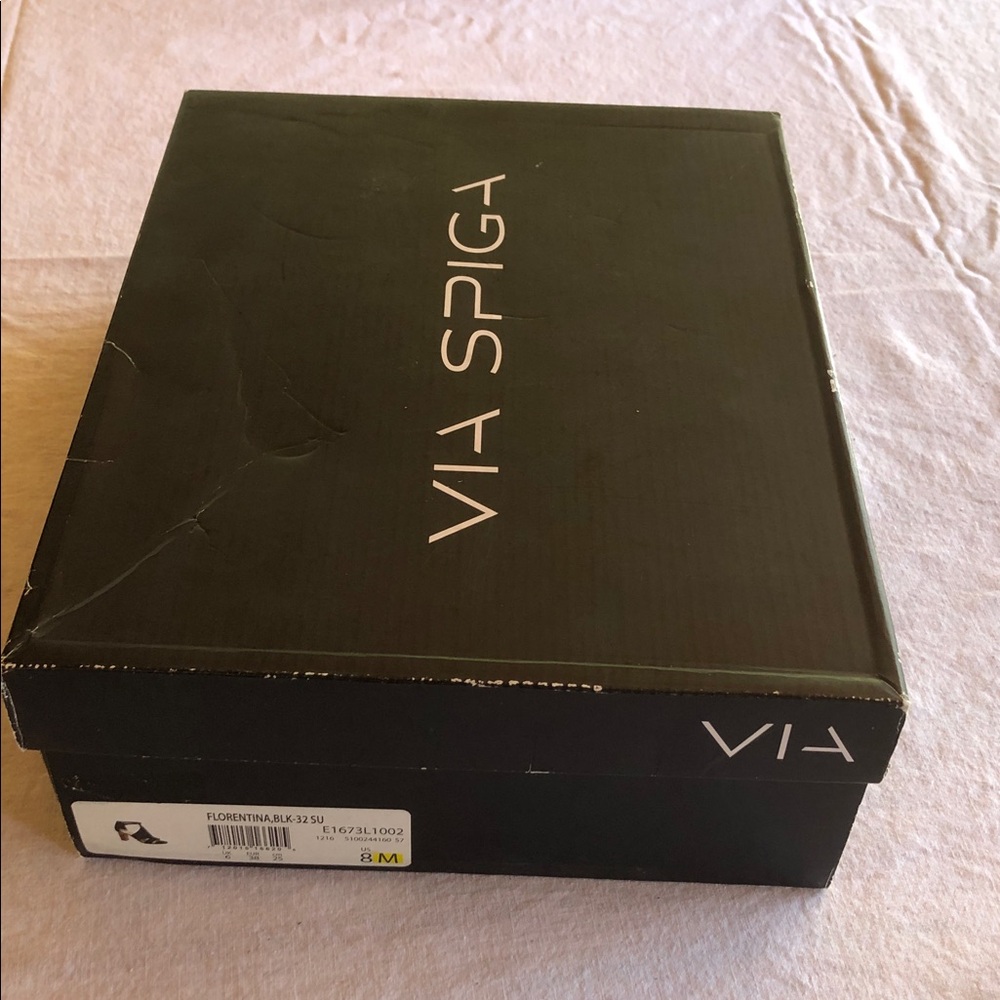 VIA SPIGA - Black Strappy Heeled Sandals - Picture 8 of 8